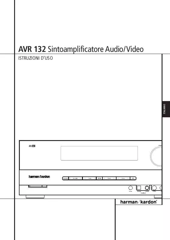 Mode d'emploi HARMAN KARDON AVR 132