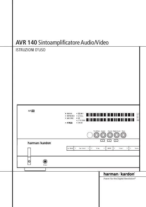 Mode d'emploi HARMAN KARDON AVR 140