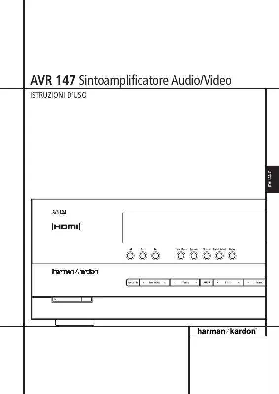 Mode d'emploi HARMAN KARDON AVR 147