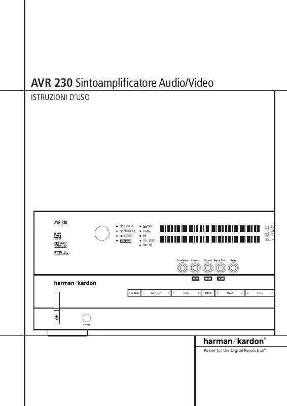 Mode d'emploi HARMAN KARDON AVR 230