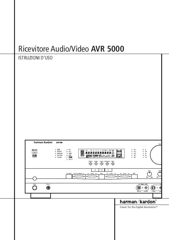 Mode d'emploi HARMAN KARDON AVR 5000