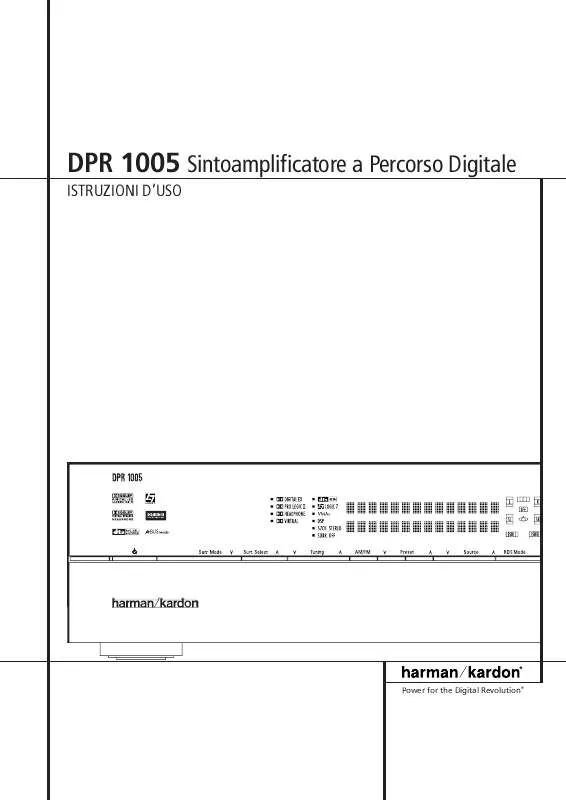 Mode d'emploi HARMAN KARDON DPR 1005