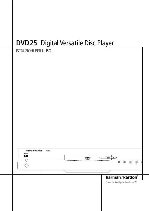 Mode d'emploi HARMAN KARDON DVD 25