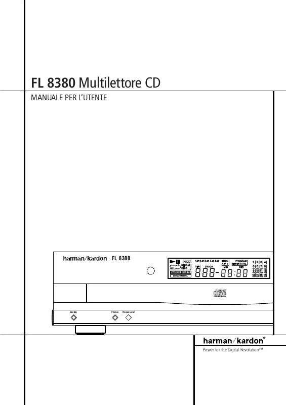 Mode d'emploi HARMAN KARDON FL 8380