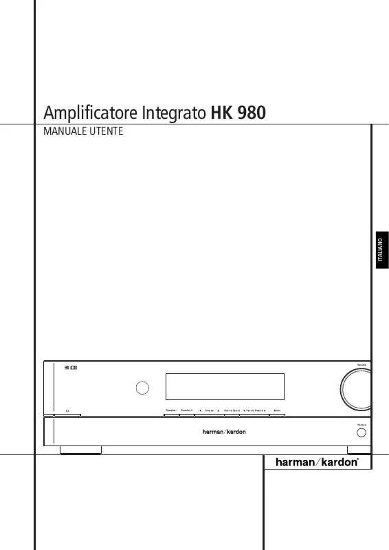 Mode d'emploi HARMAN KARDON HK 980