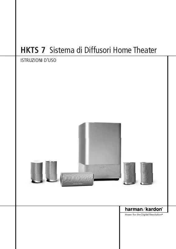 Mode d'emploi HARMAN KARDON HKTS 7 [HKTS 7/230]