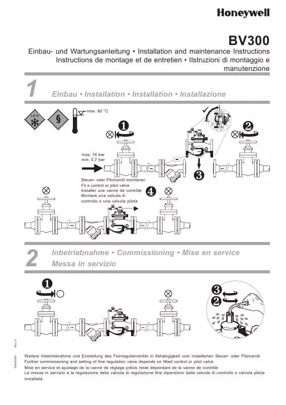 Mode d'emploi HONEYWELL BV300