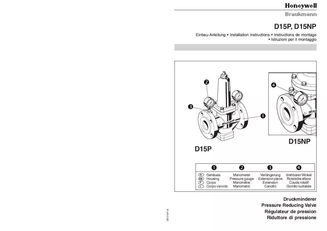 Mode d'emploi HONEYWELL D15NP