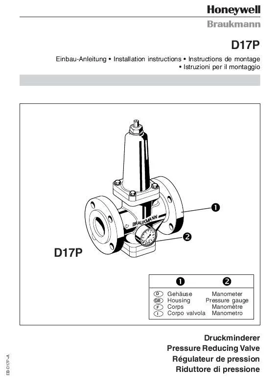 Mode d'emploi HONEYWELL D17P