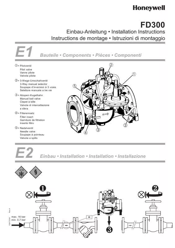 Mode d'emploi HONEYWELL FD300