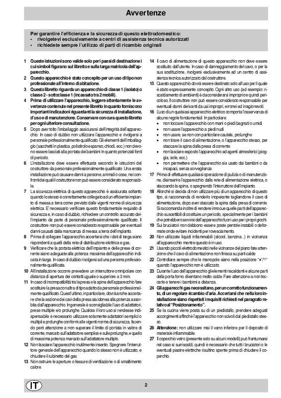 Mode d'emploi HOTPOINT C 247 G