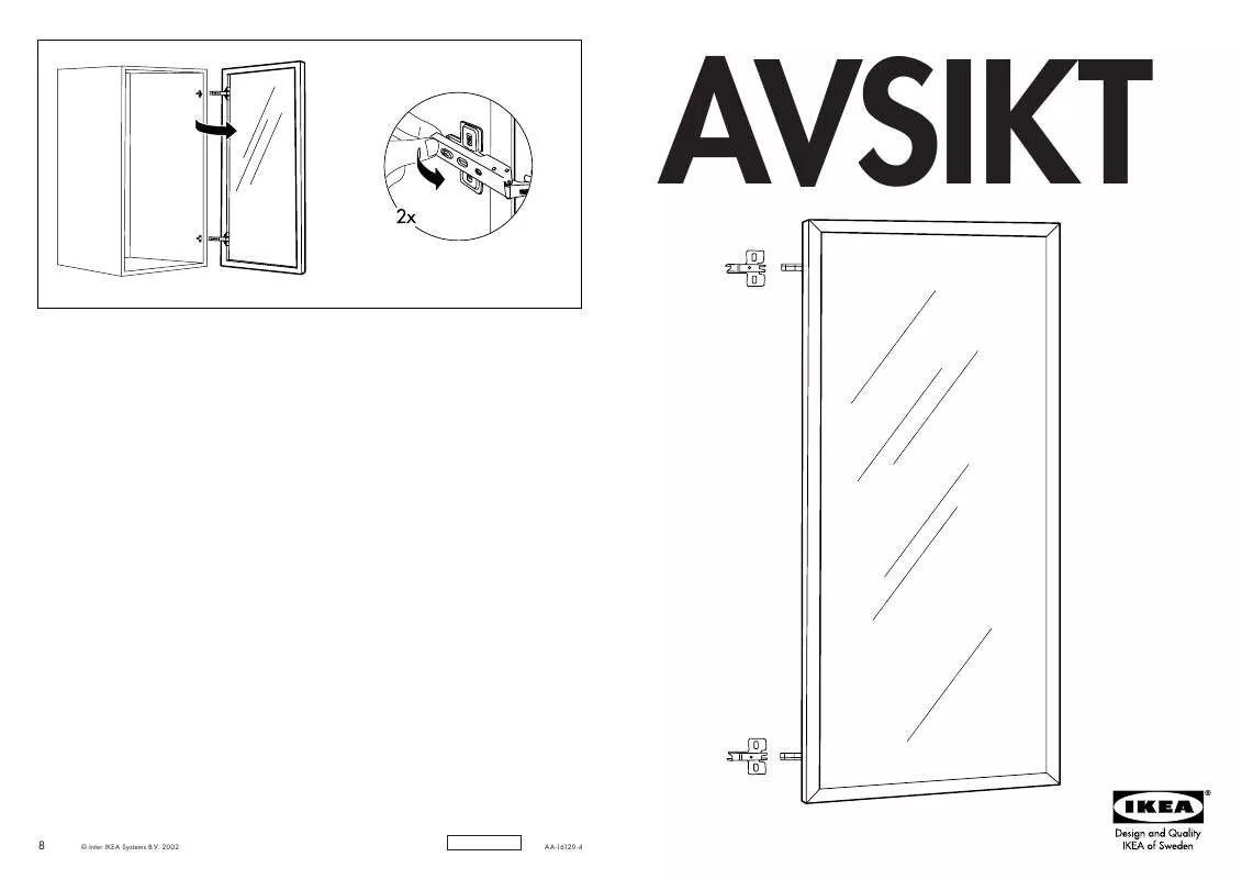 Mode d'emploi IKEA AVSIKT ANTA VETRO