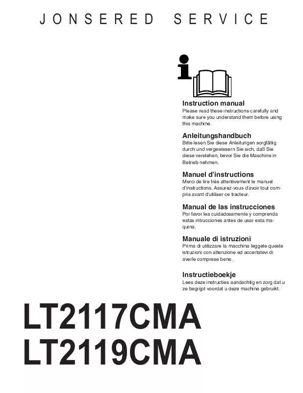 Mode d'emploi JONSERED LT 2117 CMA