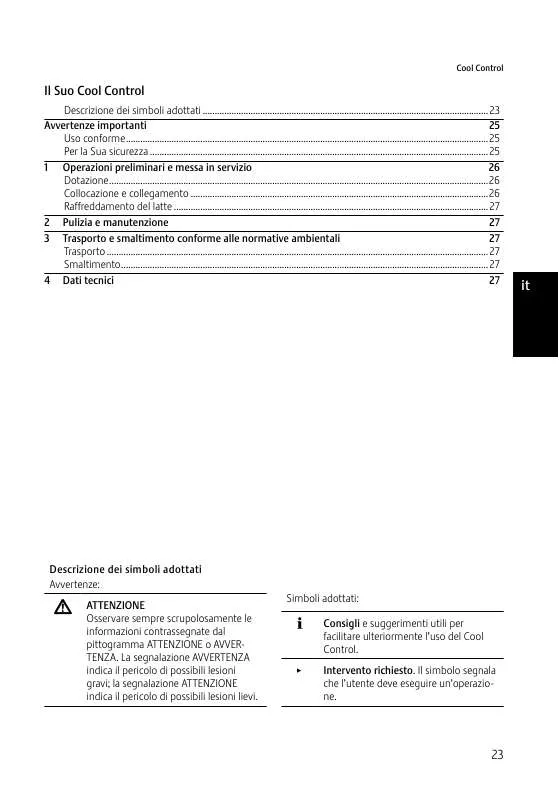 Mode d'emploi JURA COOL CONTROL