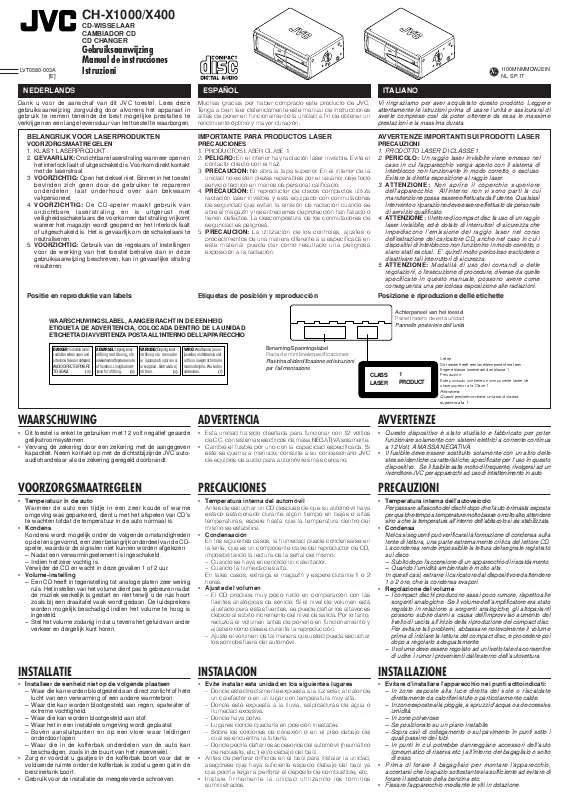 Mode d'emploi JVC CH-X1000