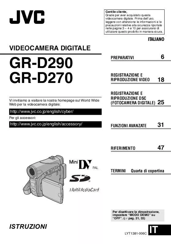 Mode d'emploi JVC GR-D270