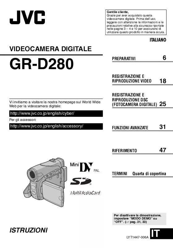 Mode d'emploi JVC GR-D280