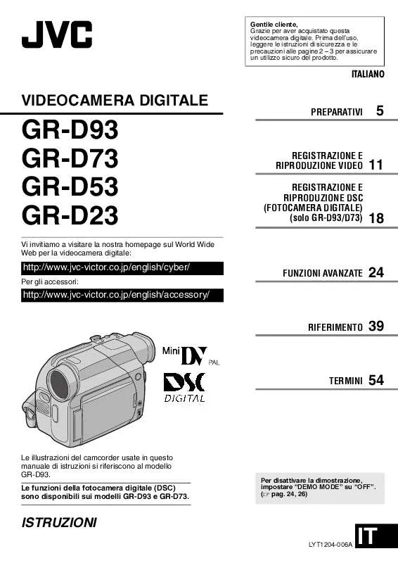 Mode d'emploi JVC GR-D53