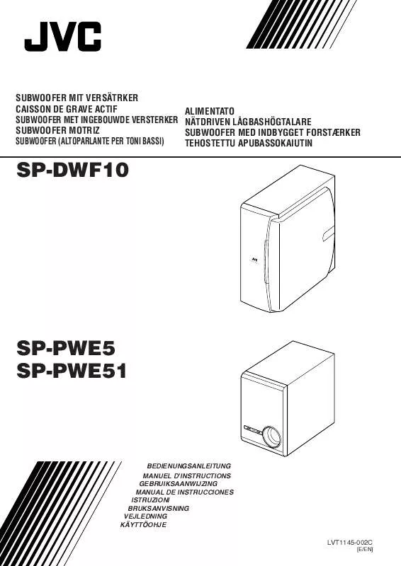 Mode d'emploi JVC SP-PWE5