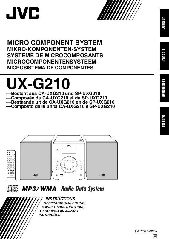 Mode d'emploi JVC UX-G210