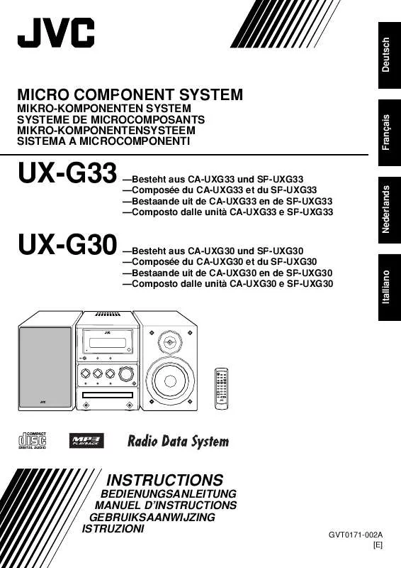 Mode d'emploi JVC UX-G30