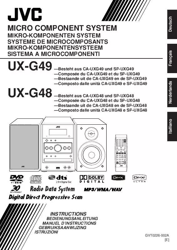 Mode d'emploi JVC UX-G49