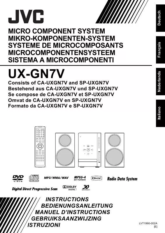 Mode d'emploi JVC UX-GN7VE