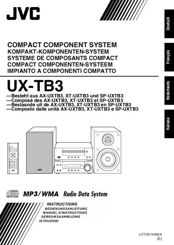 Mode d'emploi JVC UX-TB3E