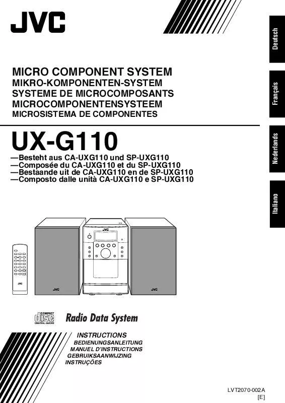 Mode d'emploi JVC UXG110