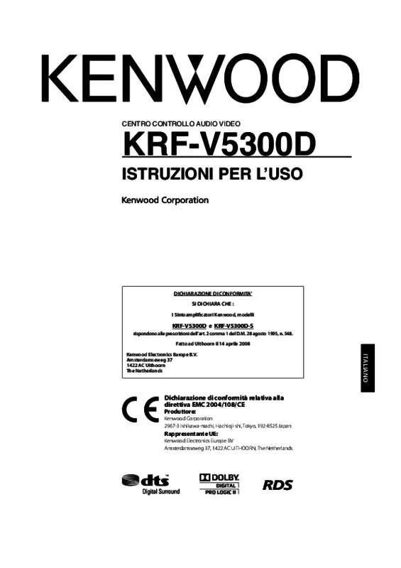 Mode d'emploi KENWOOD KRF-V5300D
