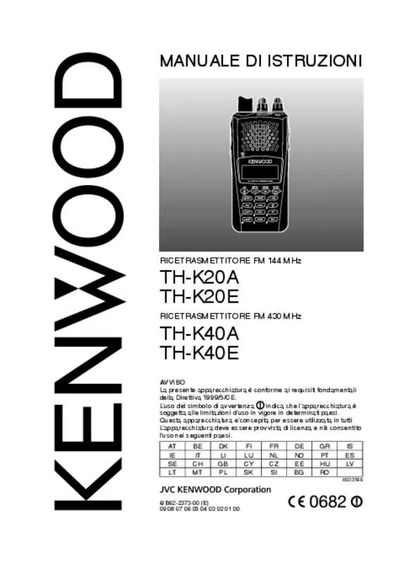 Mode d'emploi KENWOOD TH-K40
