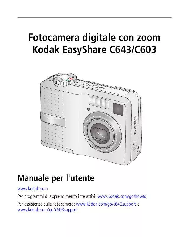 Mode d'emploi KODAK EASYSHARE C603