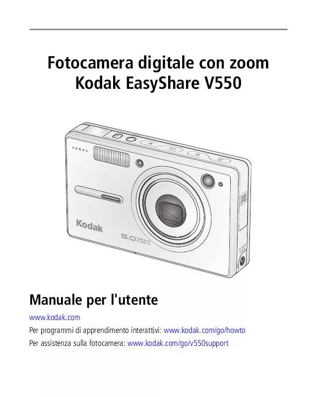 Mode d'emploi KODAK EASYSHARE V550