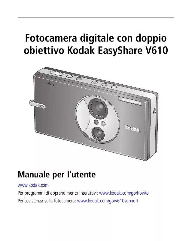 Mode d'emploi KODAK EASYSHARE V610