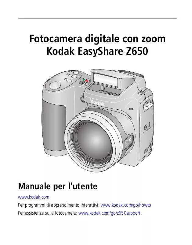 Mode d'emploi KODAK Z650