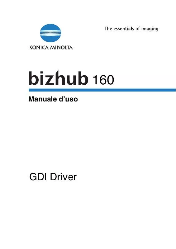 Mode d'emploi KONICA MINOLTA BIZHUB 160