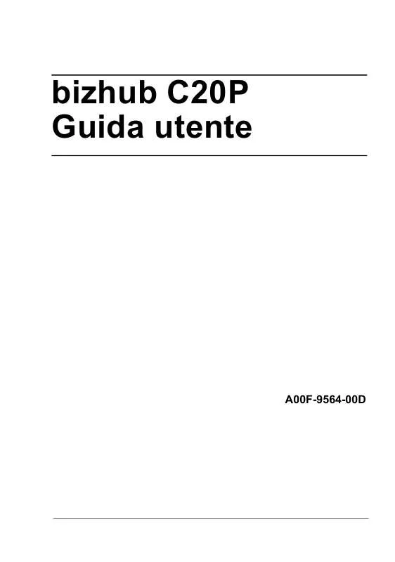 Mode d'emploi KONICA MINOLTA BIZHUB C20P