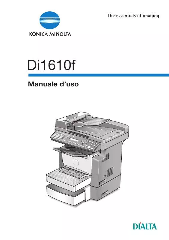 Mode d'emploi KONICA MINOLTA DI1610F