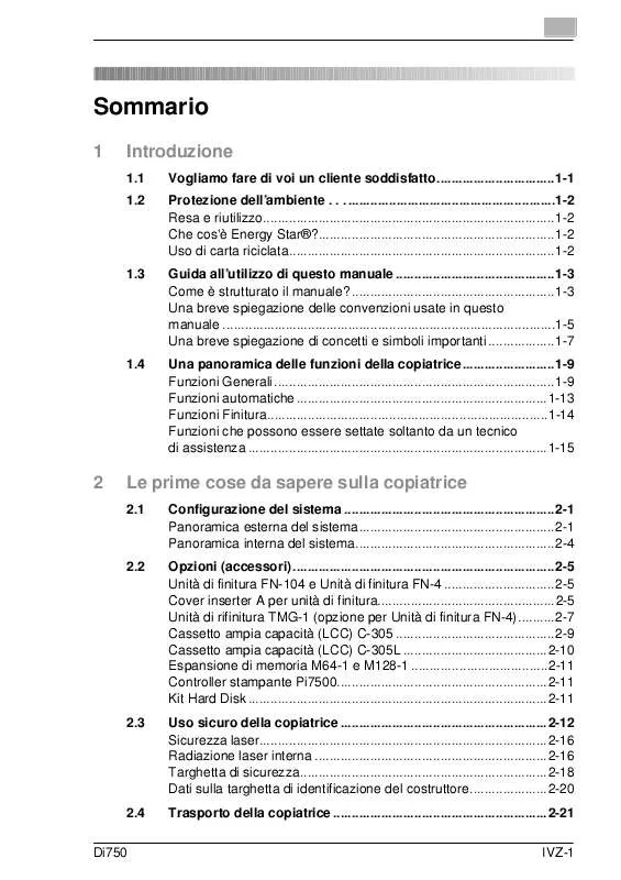 Mode d'emploi KONICA MINOLTA DI750