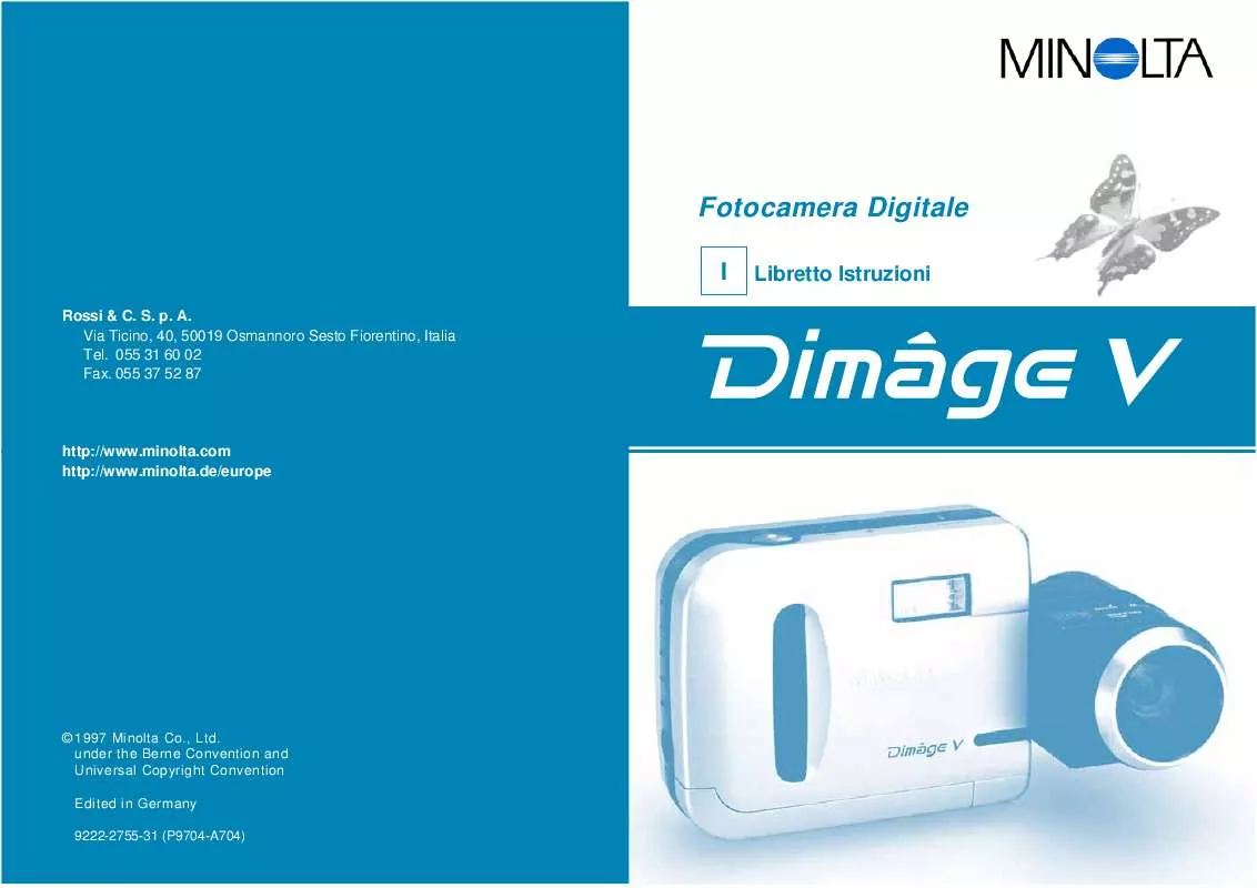 Mode d'emploi KONICA MINOLTA DIMAGE V HARDWARE