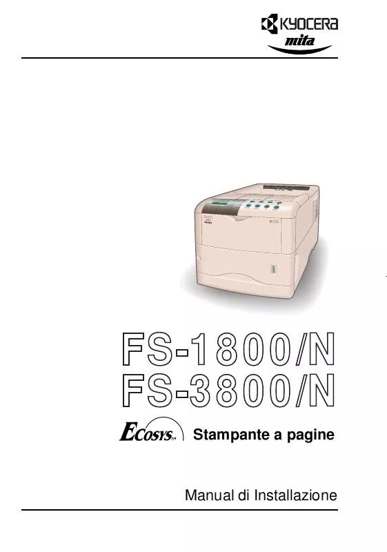 Mode d'emploi KYOCERA FS-3800