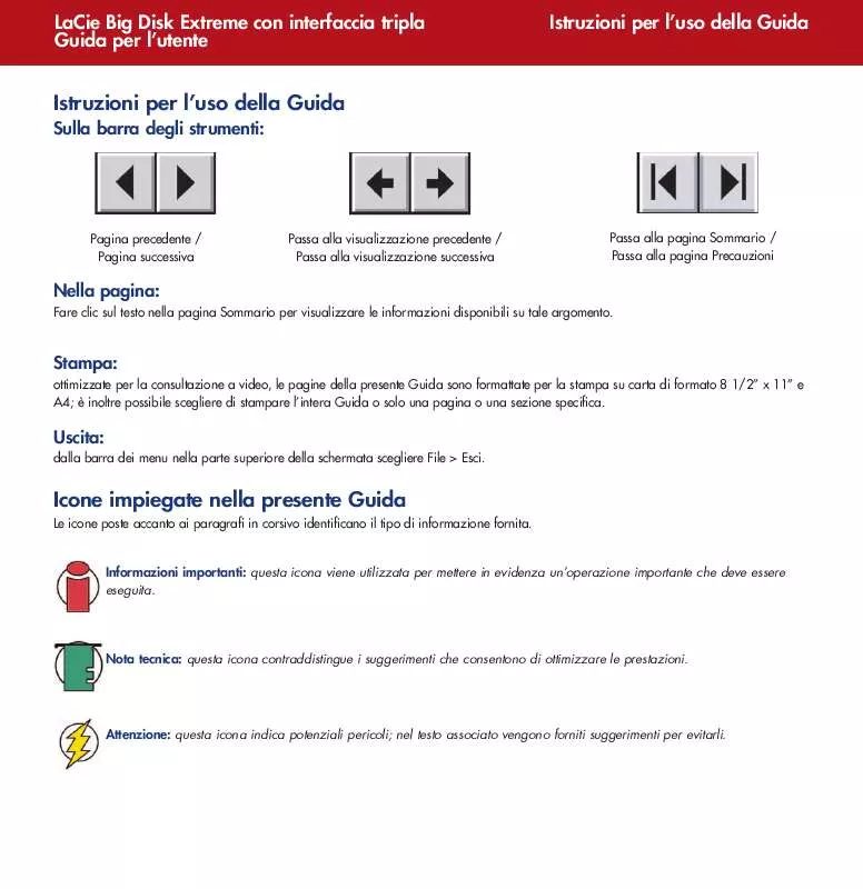 Mode d'emploi LACIE BIG DISK EXTREME WITH TRIPLE INTERFACE