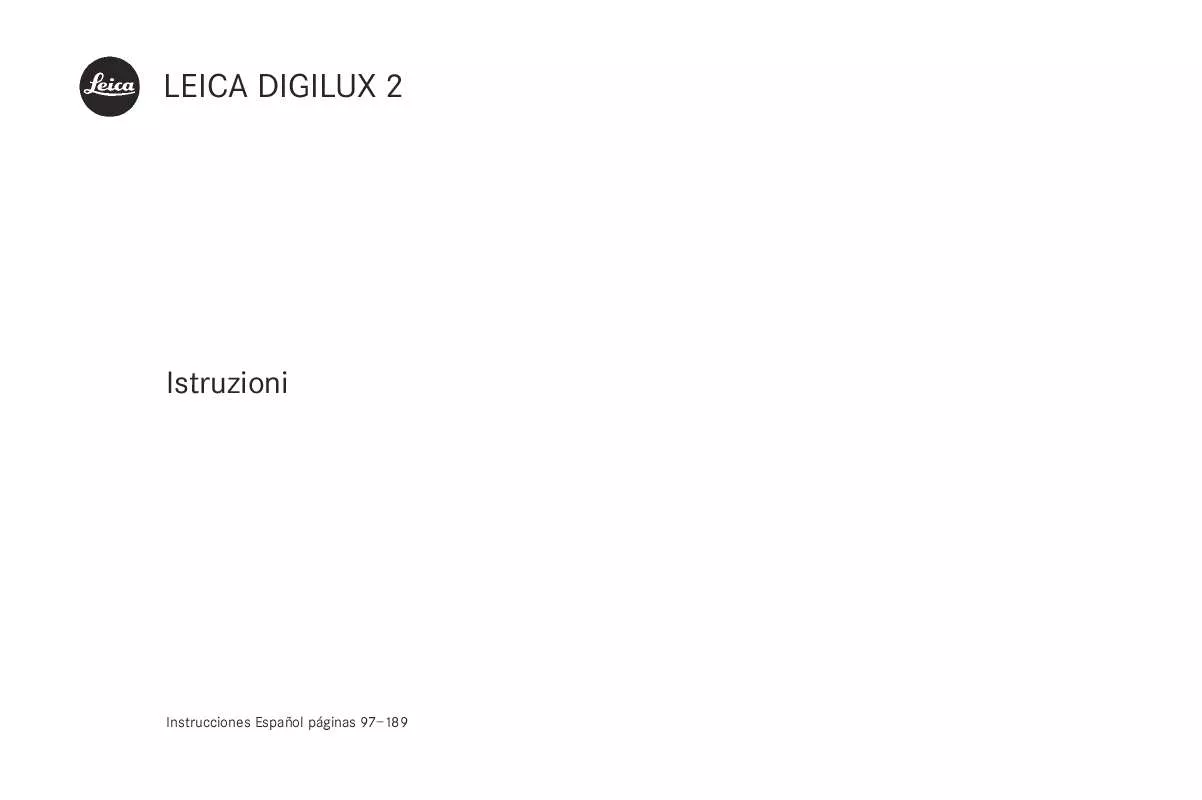 Mode d'emploi LEICA DIGILUX 2
