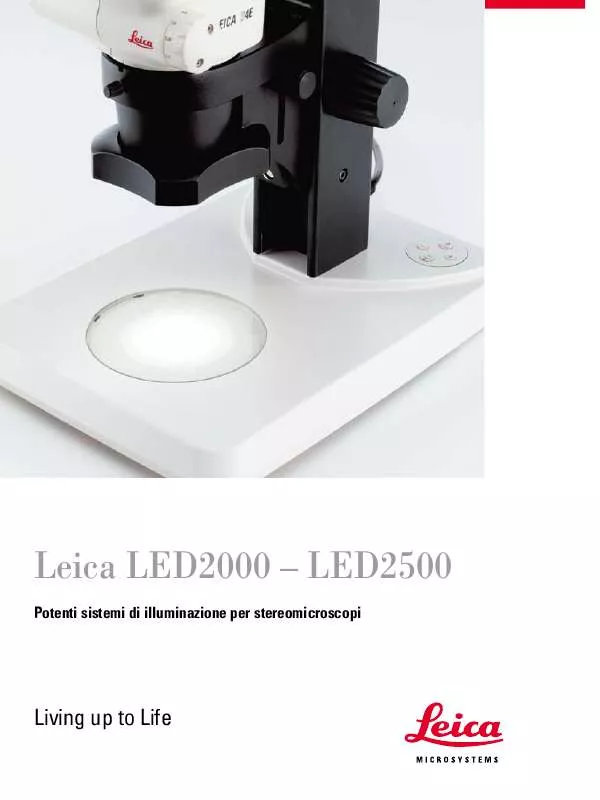 Mode d'emploi LEICA LED2000