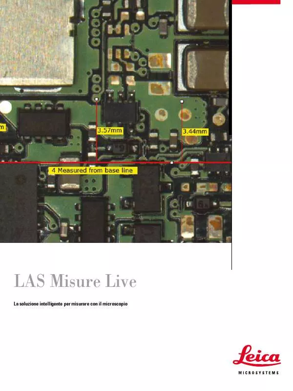 Mode d'emploi LEICA LIVE MEASUREMENT