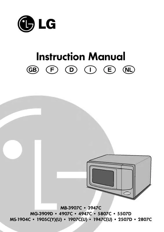 Mode d'emploi LG MG-5807C