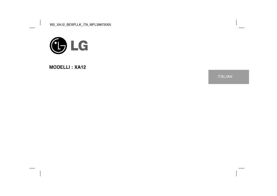 Mode d'emploi LG XA12