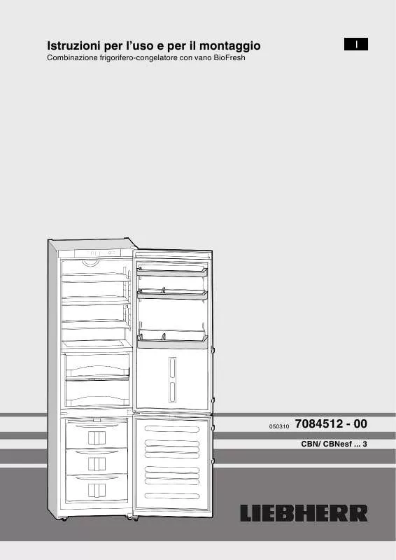 Mode d'emploi LIEBHERR CBN 3913