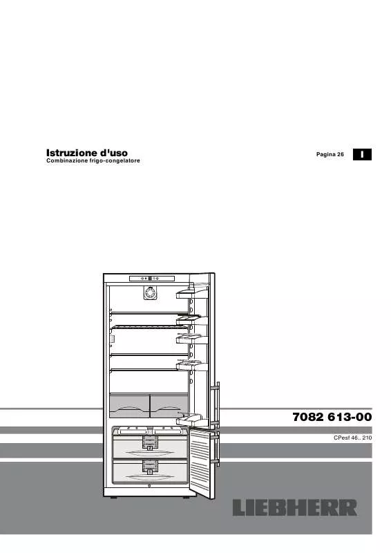 Mode d'emploi LIEBHERR CP 4613