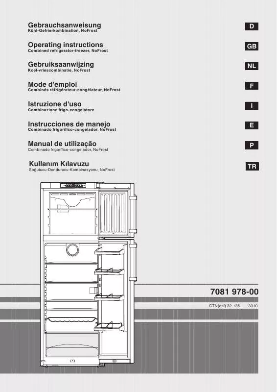 Mode d'emploi LIEBHERR CTNESF 3213